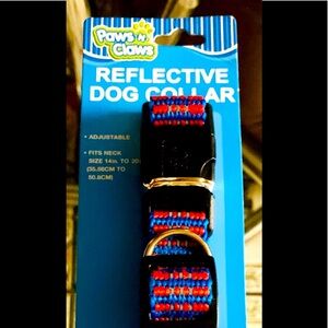 ❤️Paws n claws Red/Blue 14-20inch adjustable dog collar